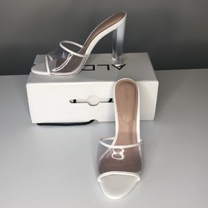 ALDO White/Clear Ombré Heels Size 8